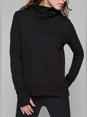 Athleta Black Cowl Neck Sweater